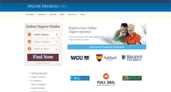 Desktop Screenshot of onlinedegrees.org